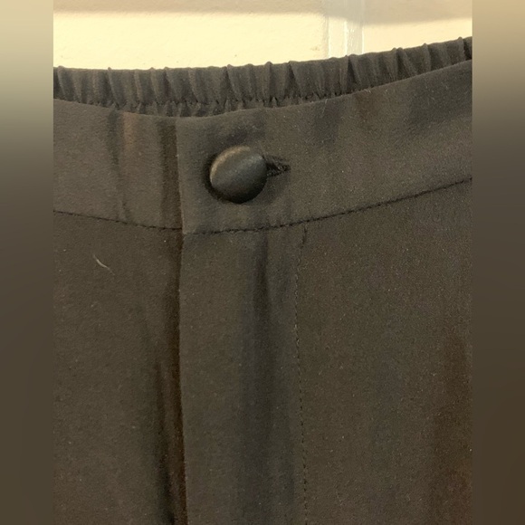 Diane Gilman 100% silk  black pants lined size small EUC - Picture 3 of 7